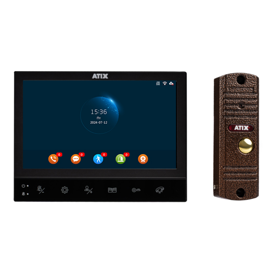 Комплект домофонии AT-I-K741F/TW (V2) Black